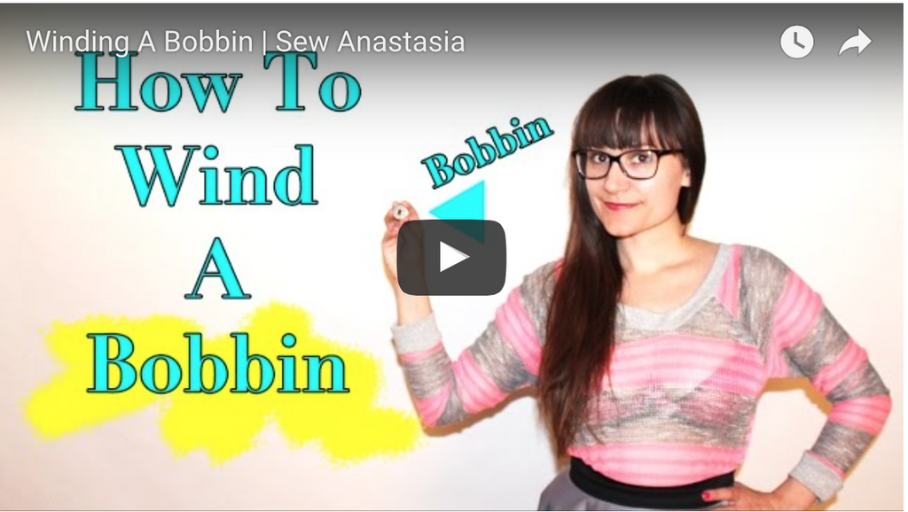 #SewAnastasia | How To Wind A Bobbin