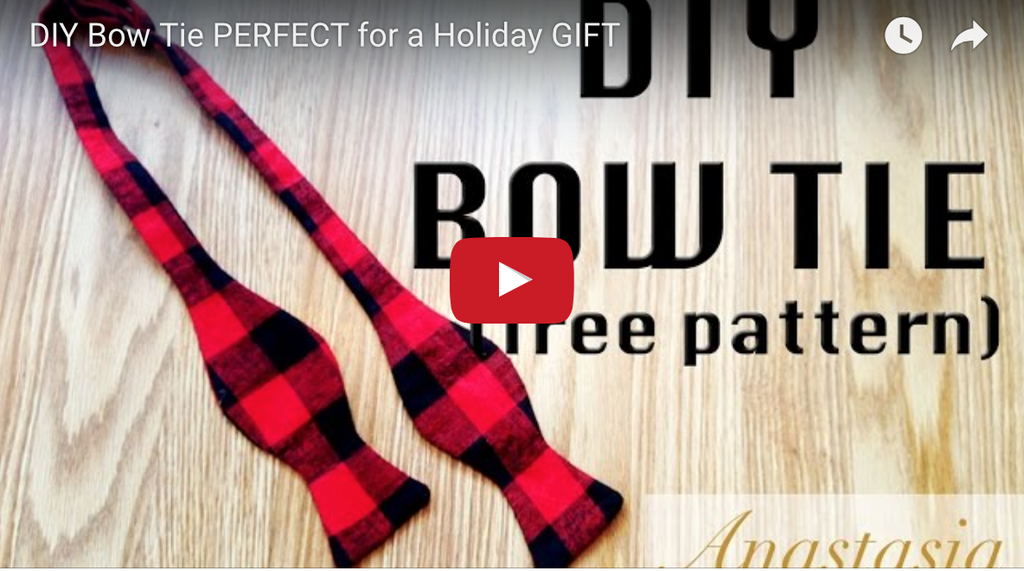 #SewAnastasia | Bow Tie PERFECT for a Holiday GIFT