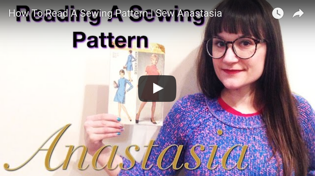 #SewAnastasia | How To Read A Sewing Pattern
