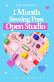 1 month UNLIMITED Open Studio Pass