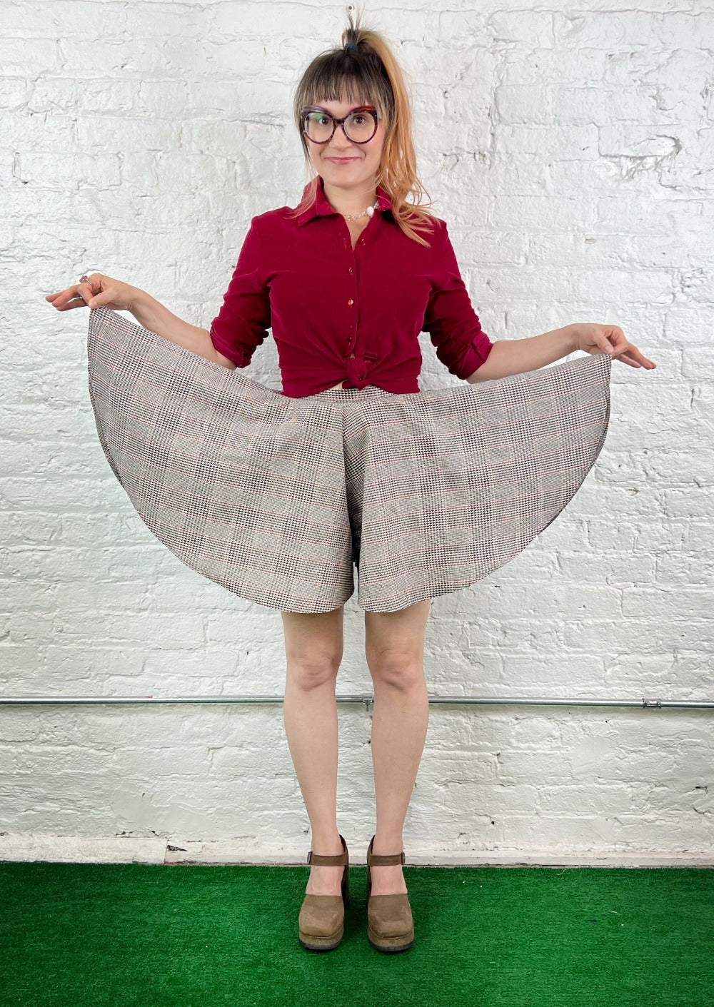 circle skirt shorts skort