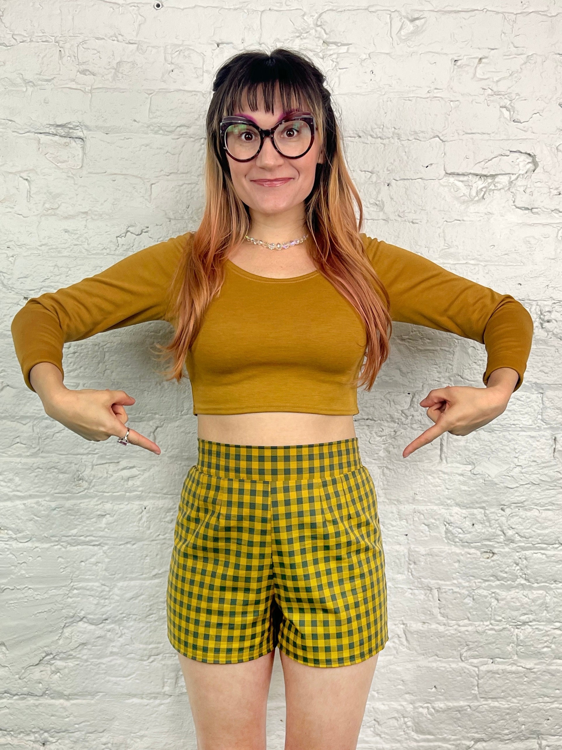 Half Elastic Waist Shorts Sewing Pattern