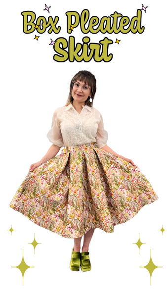Box Pleat Skirt PDF Sewing Pattern – Sew Anastasia