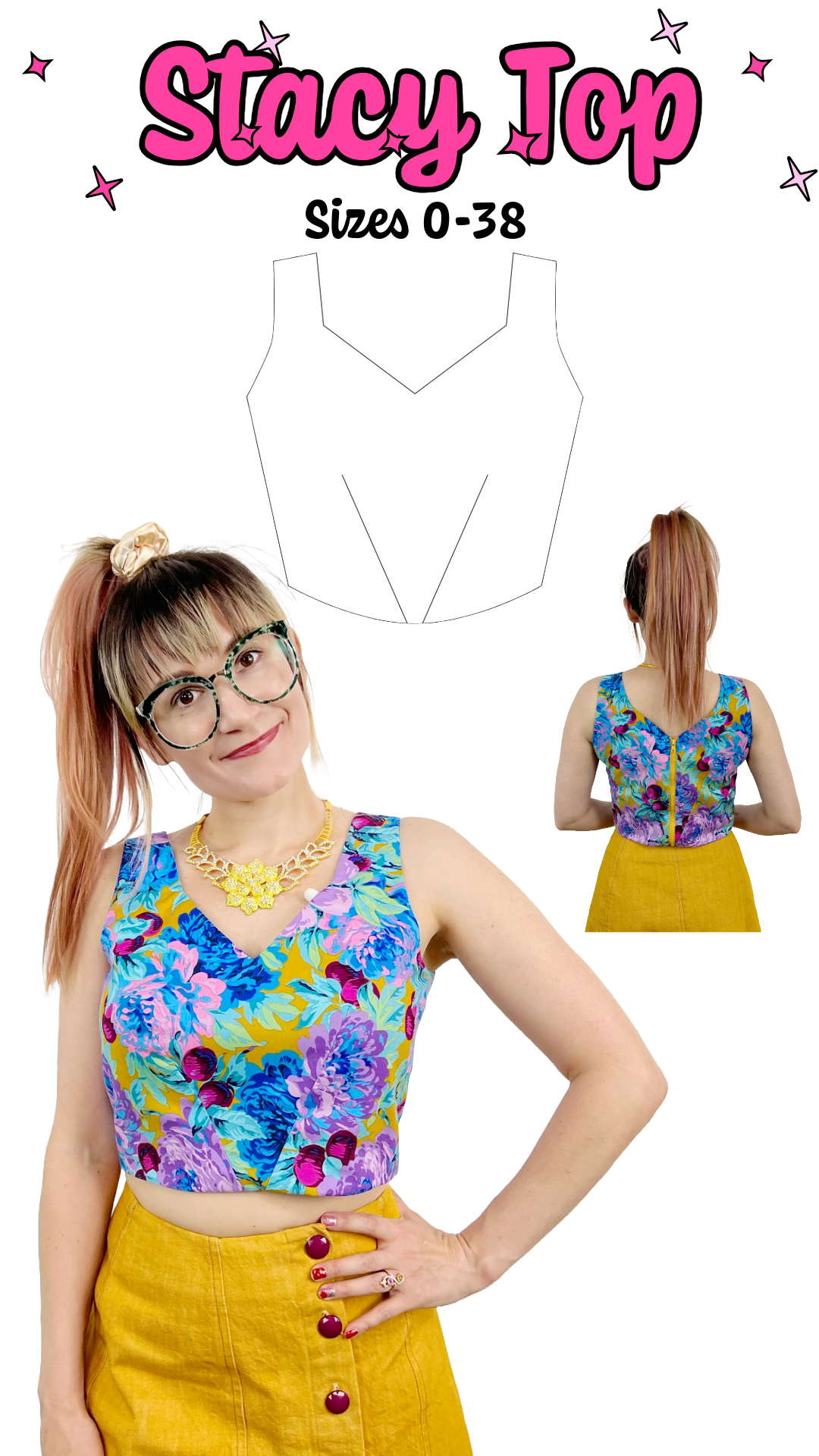 Stacy Top Sewing Pattern PDF Digital Download