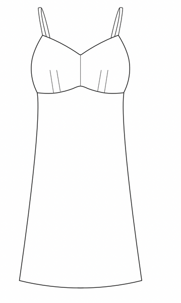 slip dress template Slip Dress PDF Sewing Pattern – Sew Anastasia