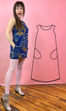 Shift Dress with pockets PDF Sewing Pattern
