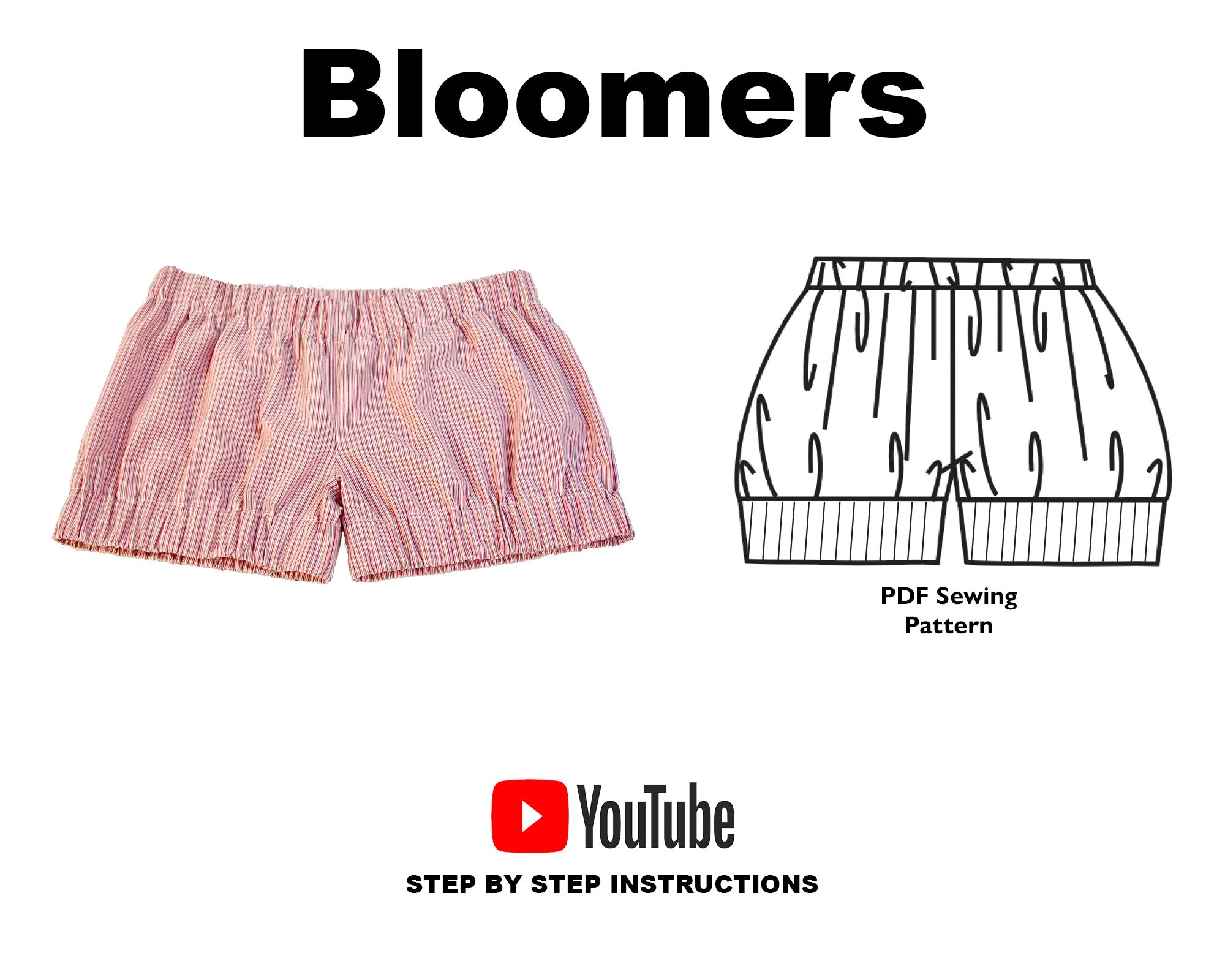 Bloomer Shorts PDF Sewing Pattern