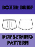 Mens Boxer Brief PDF Digital Pattern Download