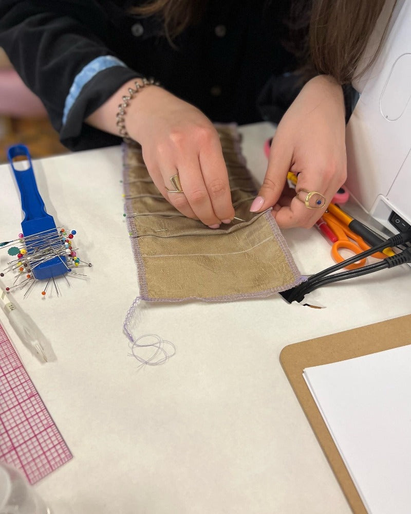 how to pleat fabric