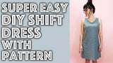 Shift Dress with pockets PDF Sewing Pattern