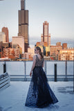 Glam Jumpsuit With Detachable Skirt/Cape