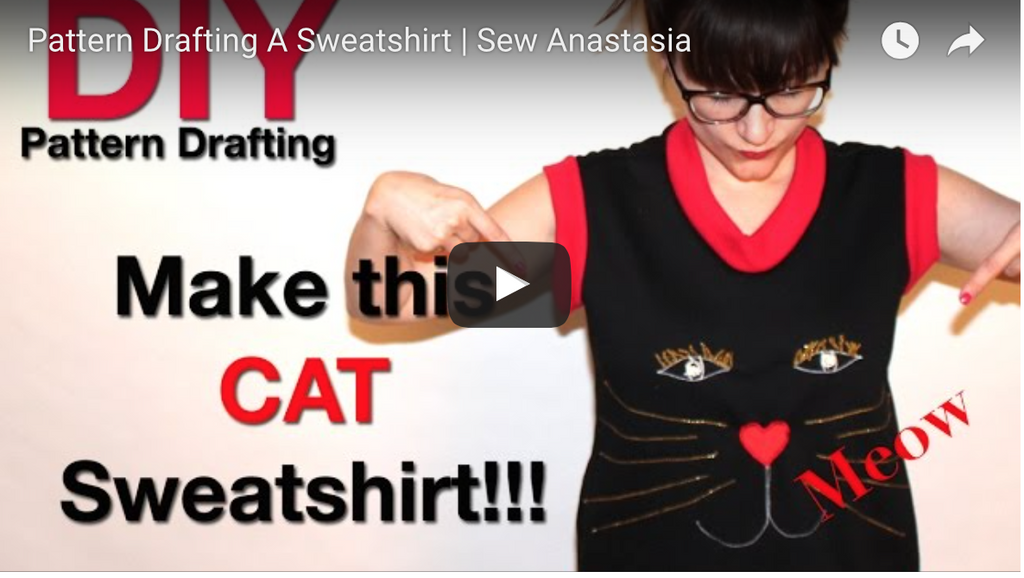 #SewAnastasia | Pattern Draft A Sleeveless Sweatshirt