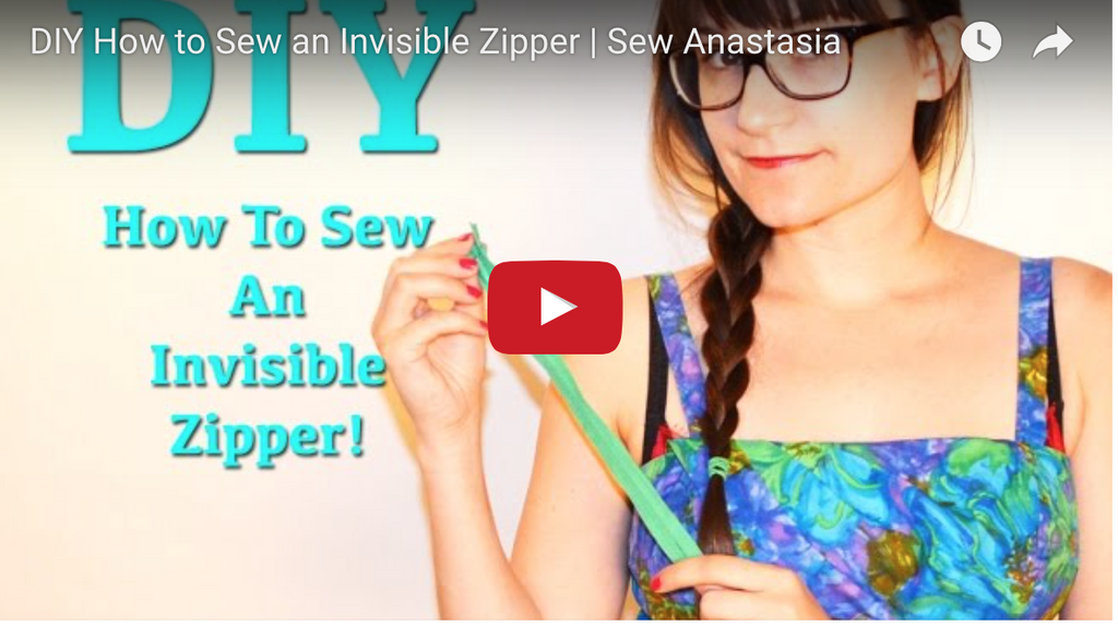 #SewAnastasia | How to Sew an Invisible Zipper