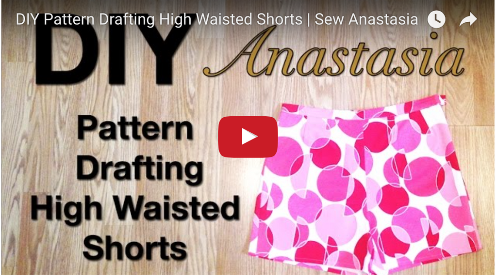#SewAnastasia | Pattern Drafting High Waisted Shorts
