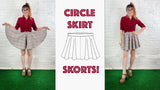 Circle Shorts Skort PDF Sewing Pattern
