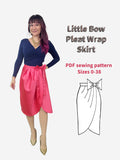 Little Bow Pleat Wrap Skirt PDF Sewing Pattern