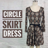 Knit Circle Skirt Dress PDF Pattern