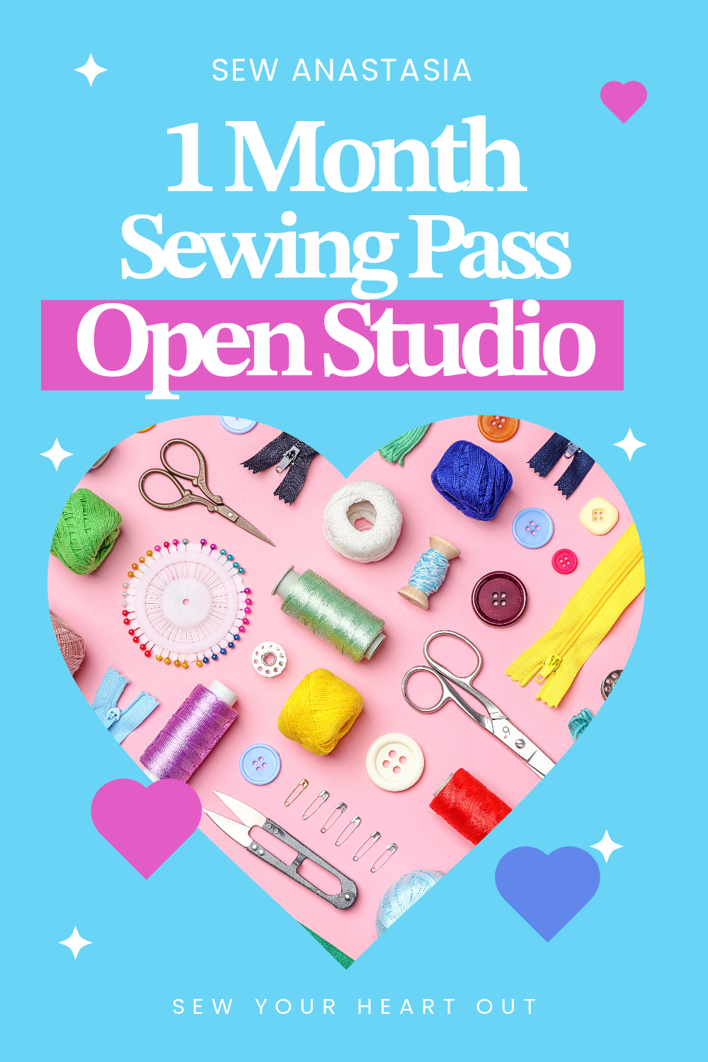 1 month UNLIMITED Open Studio Pass