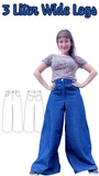 Three Liter Wide Leg Pants PDF Sewing Pattern