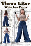Three Liter Wide Leg Pants PDF Sewing Pattern