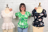 Double Peplum Top PDF Sewing Pattern