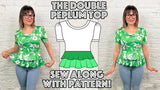 Double Peplum Top PDF Sewing Pattern