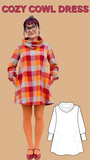 Cozy Cowl Dress PDF Sewing Pattern