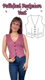 Polished Professor Vest or Vest Dress PDF Sewing Pattern