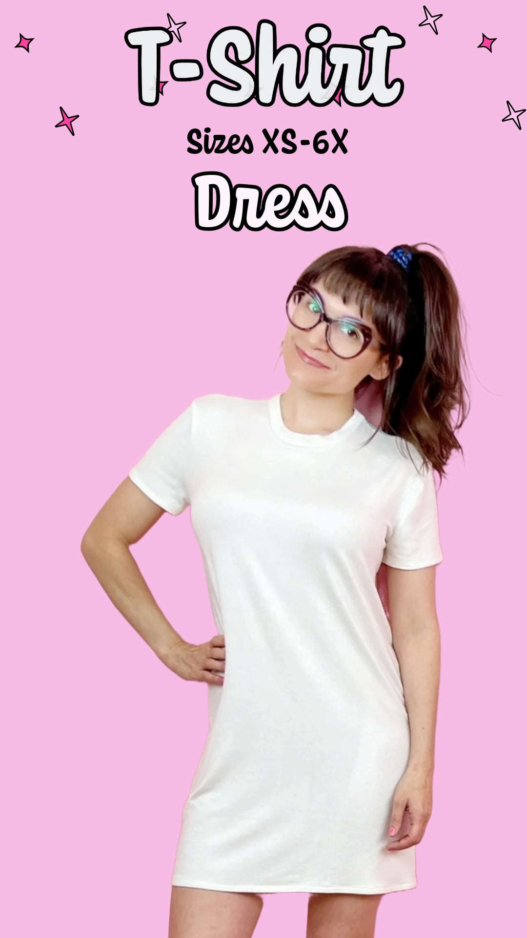 T-shirt Dress PDF Sewing Pattern - Letter & A4 printing (19 sheets) T-shirt Dress PDF Sewing Pattern - Letter & A4 printing (19 sheets)