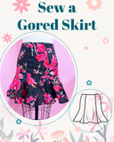 Gored Trumpet Skirt PDF Sewing Pattern