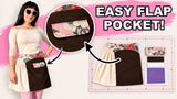 Hidden Pocket with a Flap PDF Sewing Pattern + Tutorial