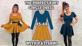 Knit Circle Skirt Dress PDF Pattern