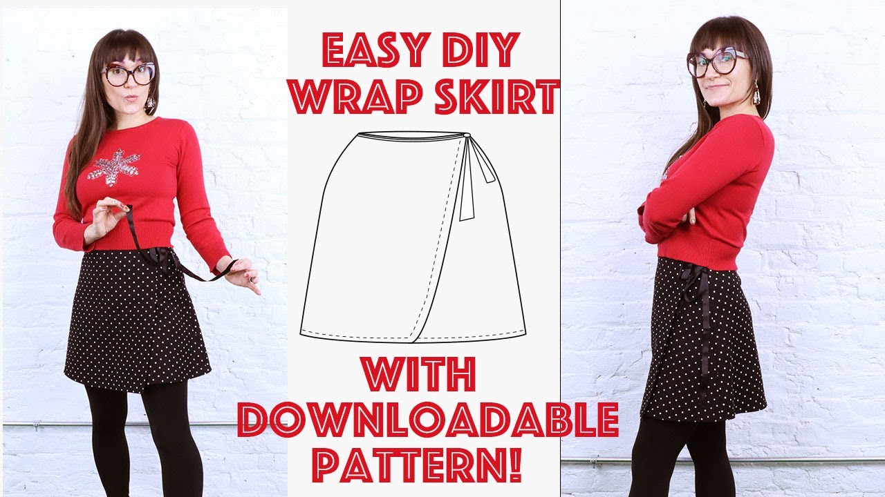 Wrap skirt PDF Sewing Pattern