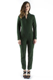 Green Tweed Jumpsuit