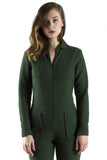 Green Tweed Jumpsuit