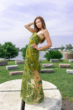 Green Embellished Gown