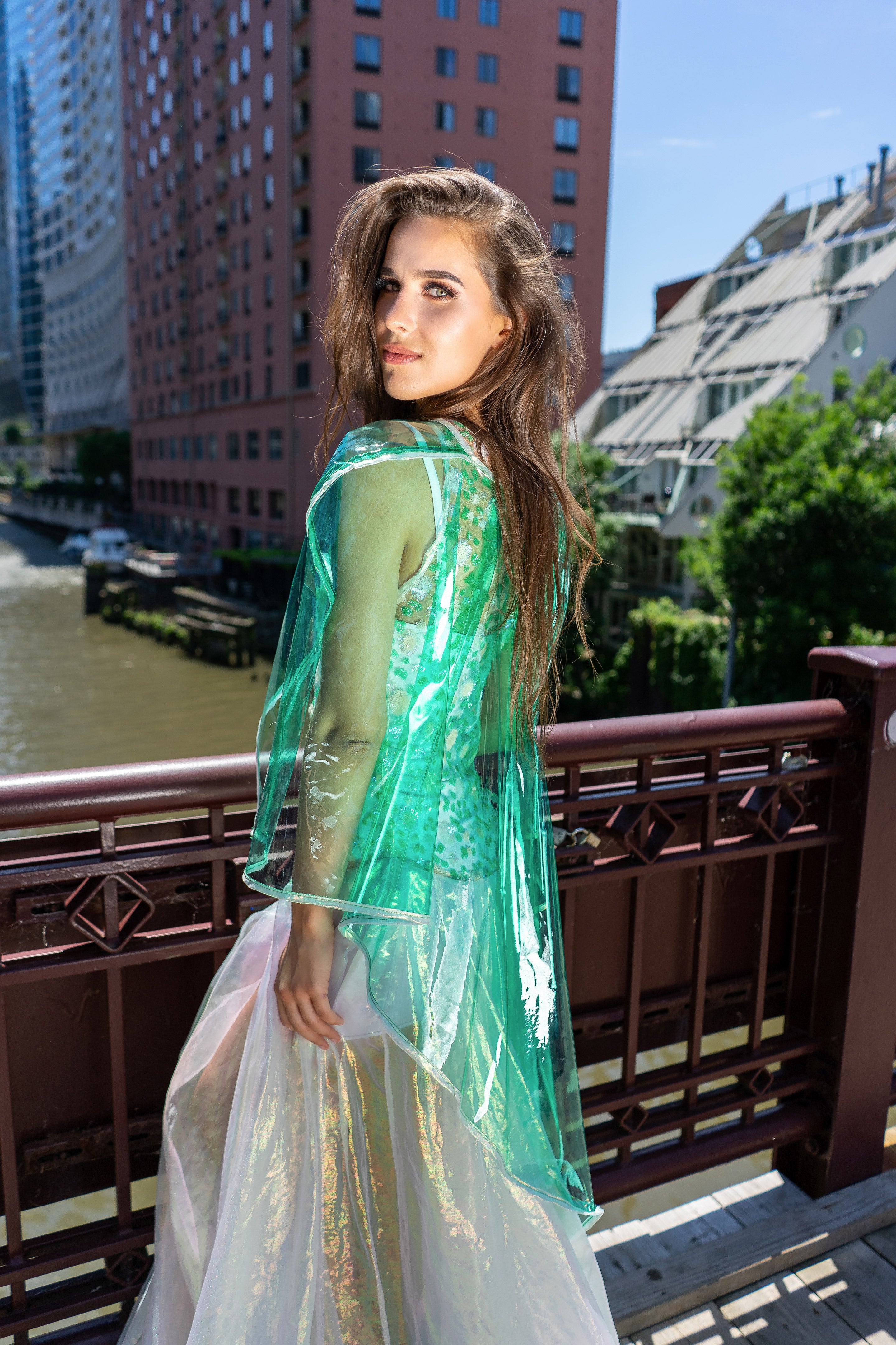 Green Clear Cape Sew Anastasia Green Clear Cape Sew Anastasia