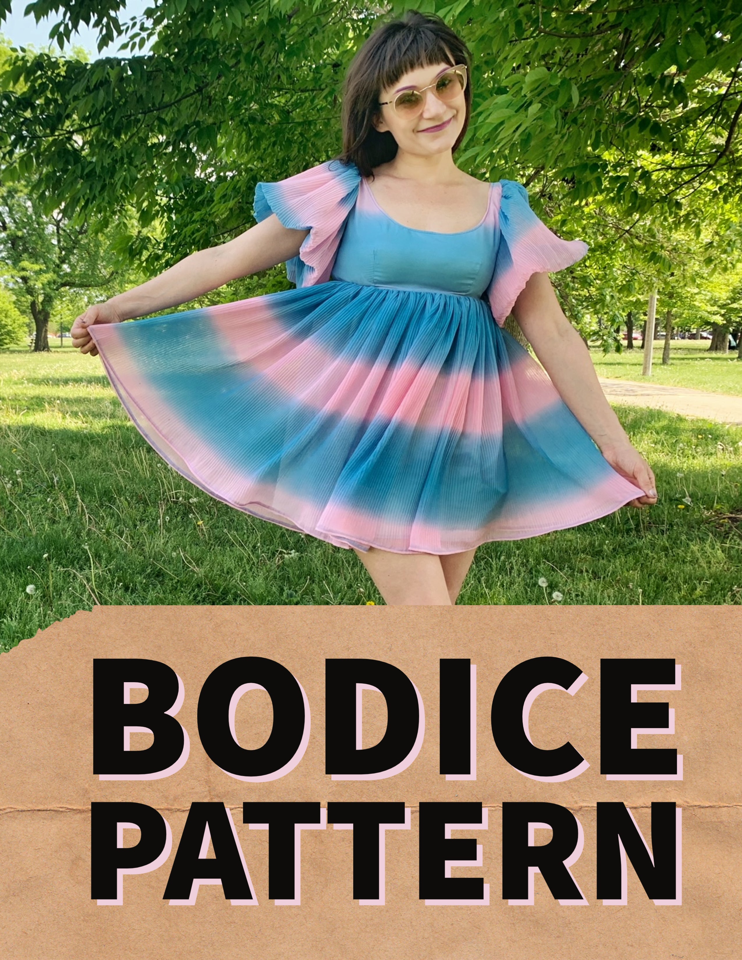 Babydoll Puff Sleeve Dress Sewing Pattern PDF