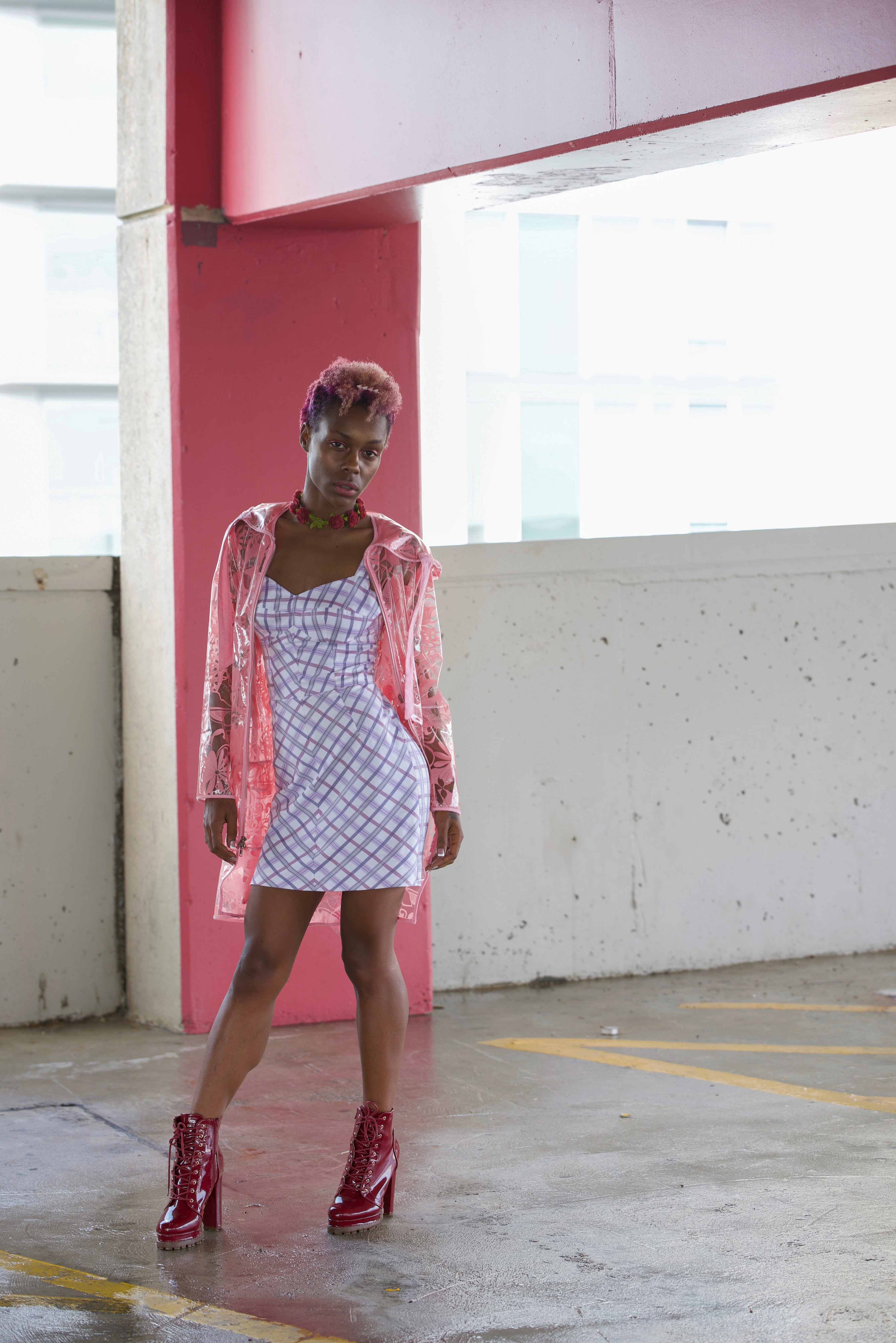 Pink Purple and White Plaid Dress Sew Anastasia Pink Purple and White Plaid Dress Sew Anastasia
