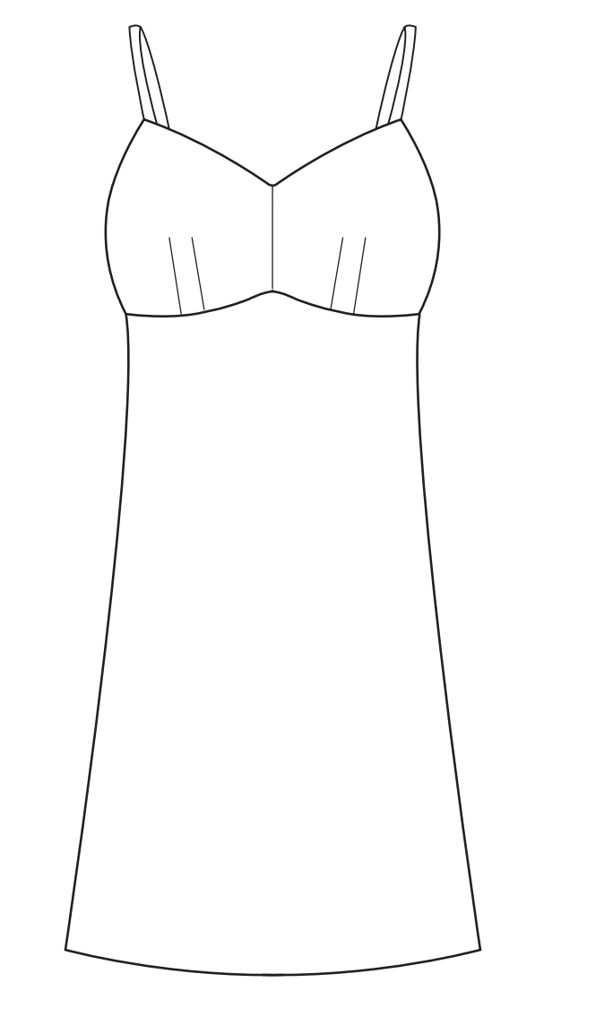 Slip Dress PDF Sewing Pattern Sew Anastasia