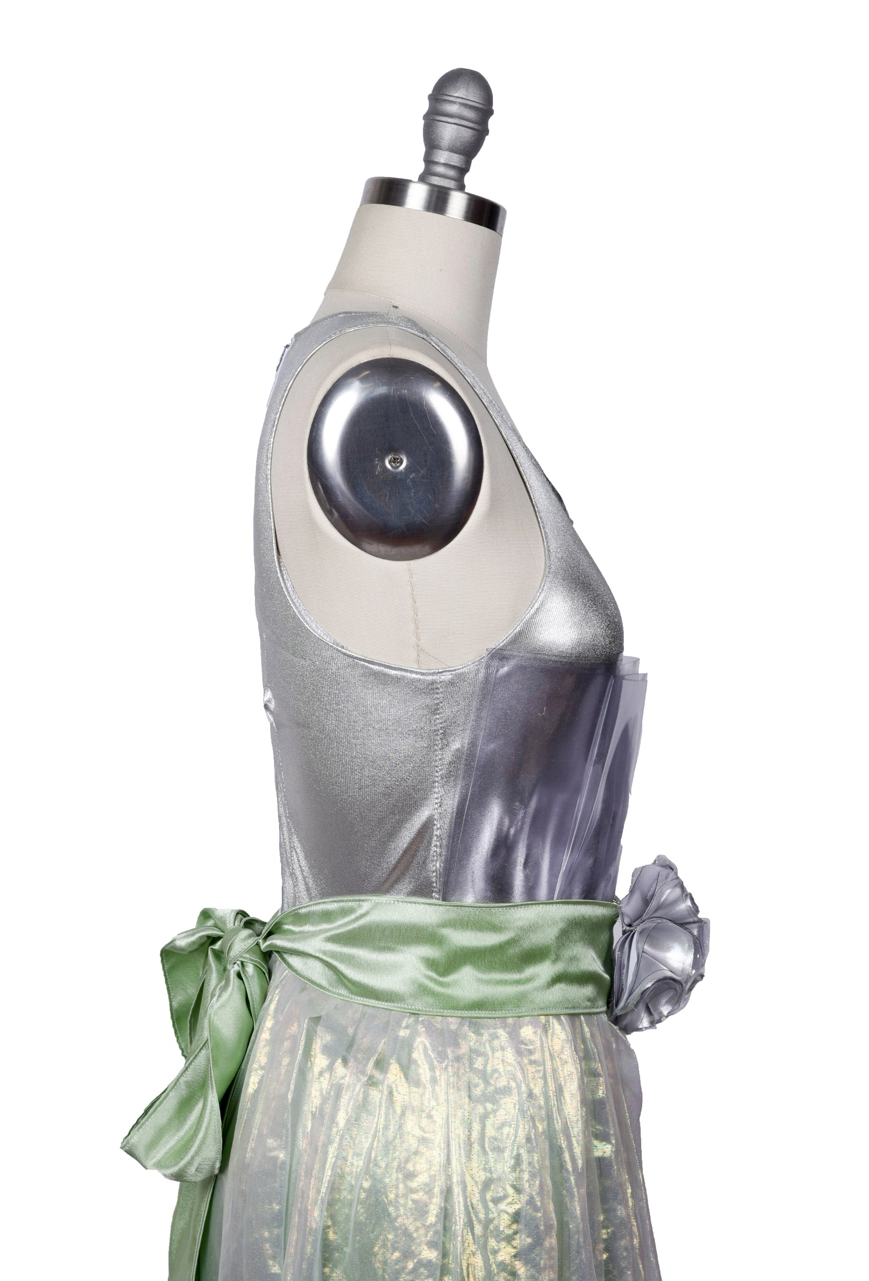 Silver and Iridescent Green Cocktail Dress Sew Anastasia Silver and Iridescent Green Cocktail Dress Sew Anastasia