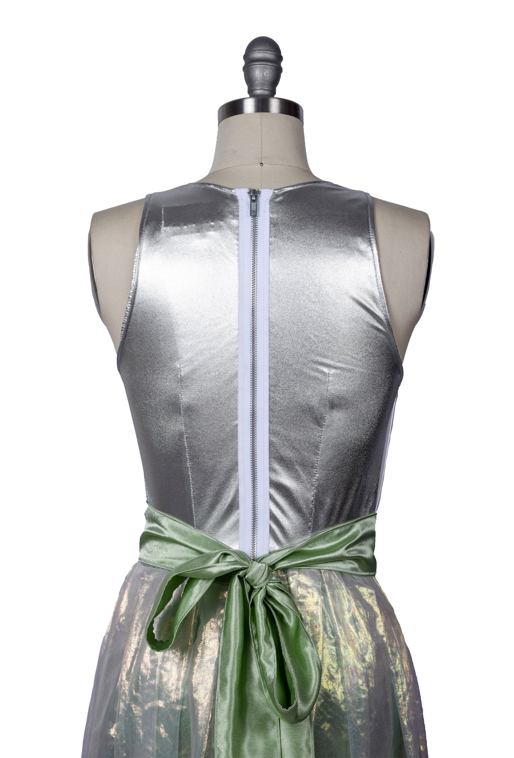 Silver and Iridescent Green Cocktail Dress Sew Anastasia Silver and Iridescent Green Cocktail Dress Sew Anastasia