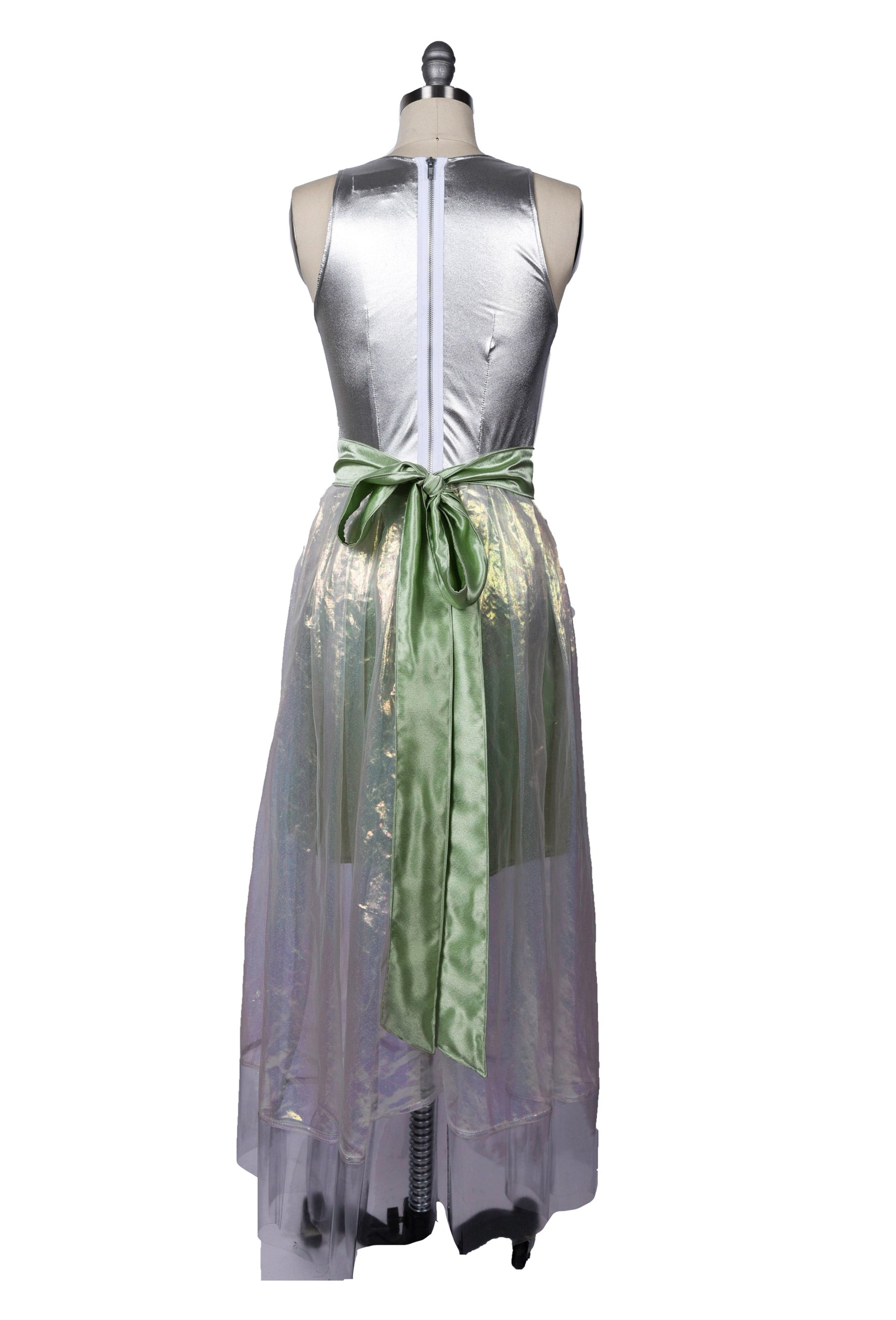 Silver and Iridescent Green Cocktail Dress Sew Anastasia Silver and Iridescent Green Cocktail Dress Sew Anastasia