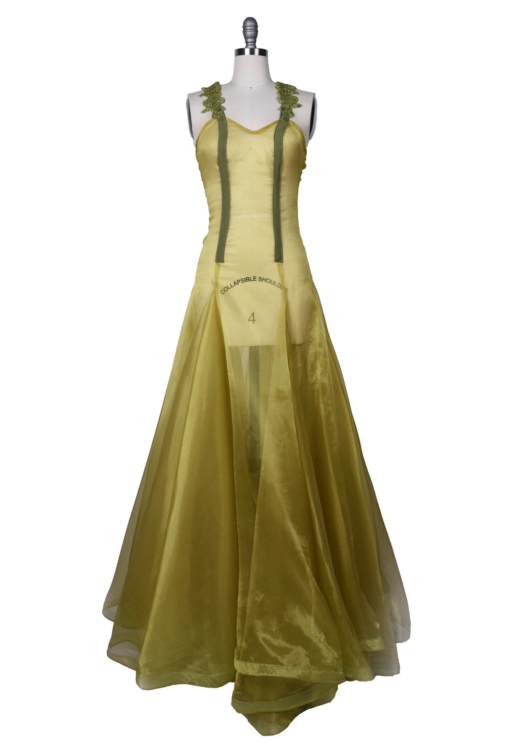Chartreuse Sheer Gown – Sew Anastasia Chartreuse Sheer Gown – Sew Anastasia