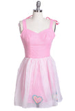 Pink Dress with Heart Embellishments