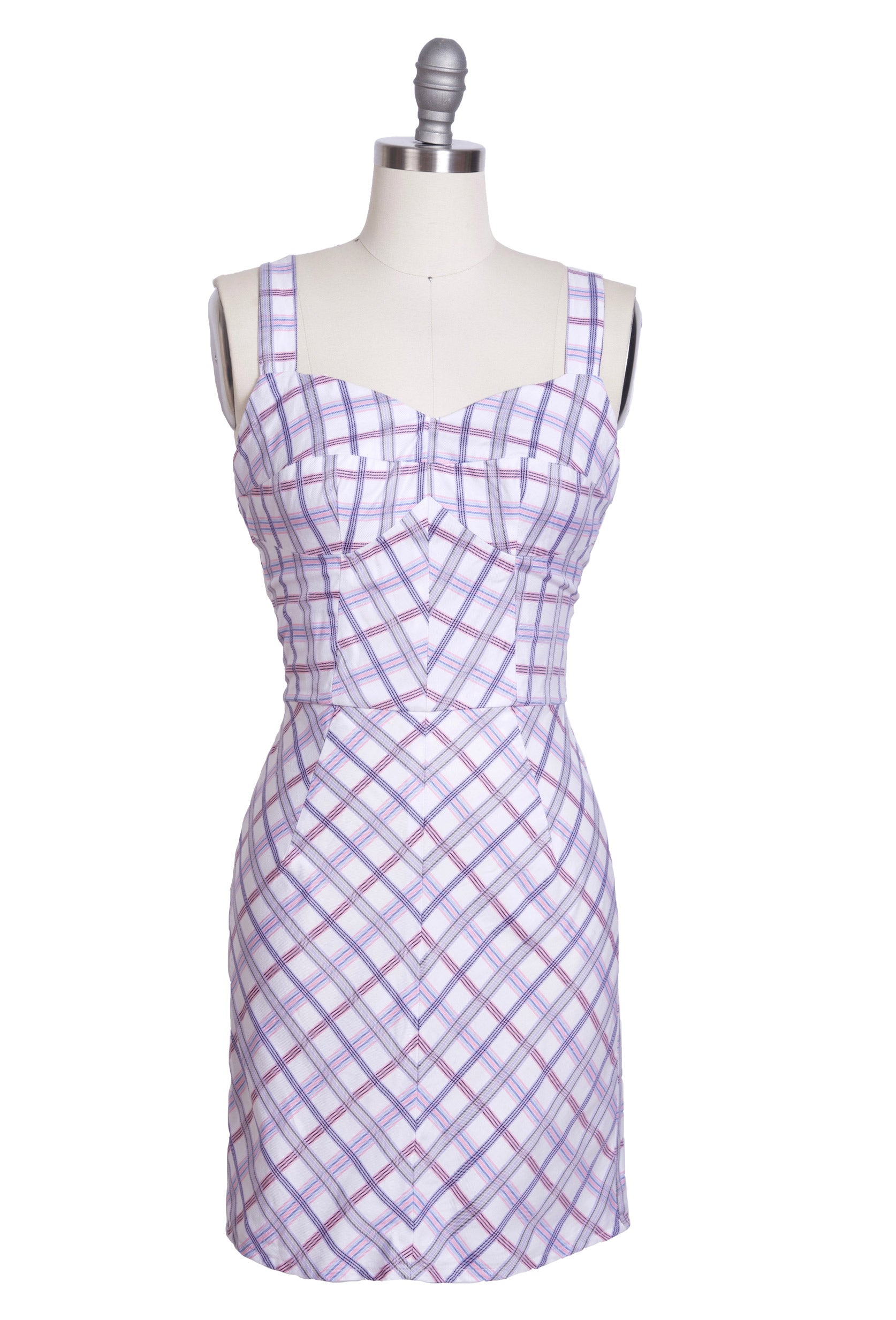 Pink Purple and White Plaid Dress Sew Anastasia Pink Purple and White Plaid Dress Sew Anastasia