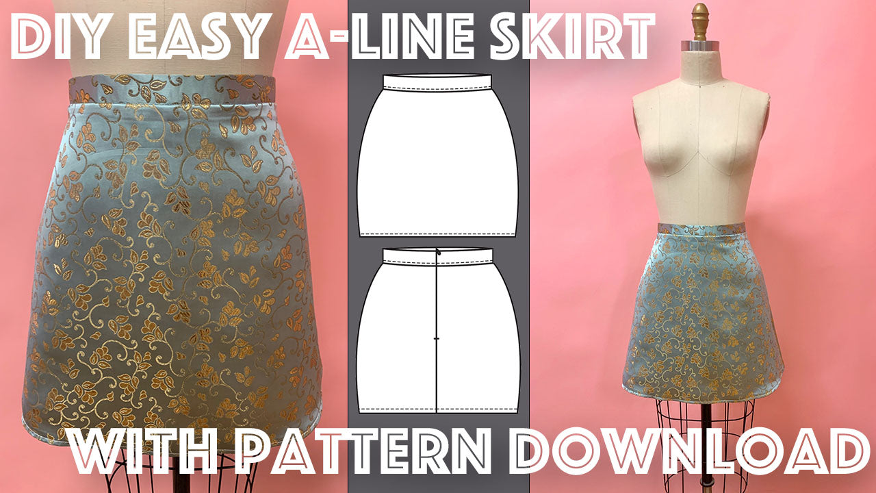 A line skirt PDF Sewing Pattern – Sew Anastasia