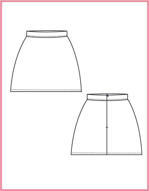 A line skirt PDF Sewing Pattern Sew Anastasia A line skirt PDF Sewing Pattern Sew Anastasia