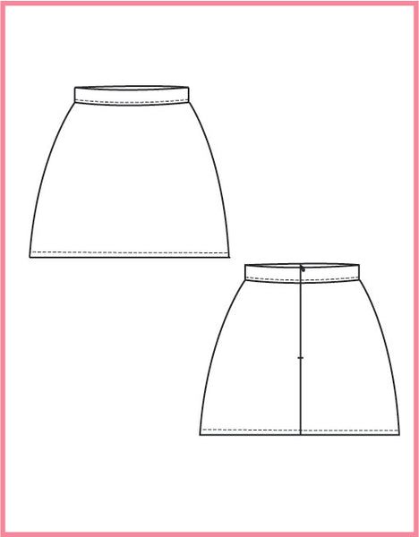 A line skirt PDF Sewing Pattern – Sew Anastasia