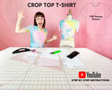 Crop Top T shirt PDF Sewing Pattern